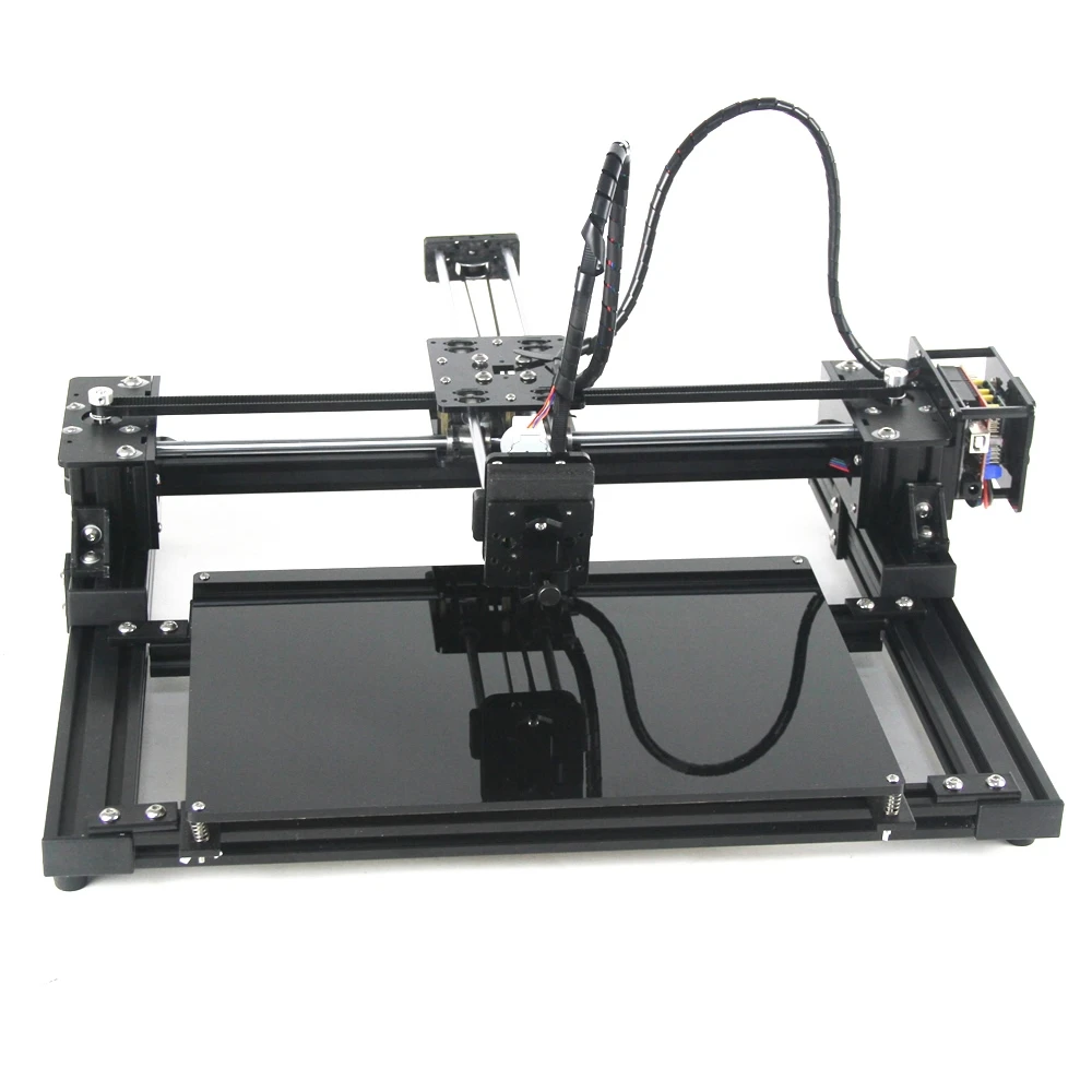 desktop a4 laser xi plotter desenho robo suporte slideway a laser movendo eixos stepper motor vesion com base inferior placa kits 01