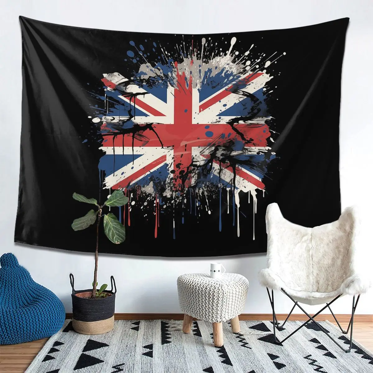 

Гобелен с флагом Юнион Джека из Великобритании, декор, художественные эстетические гобелены для гостиной, спальни, дома, настенная ткань, настенная подвеска