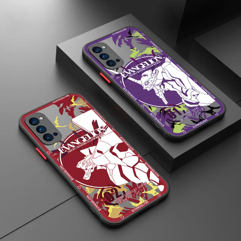 Anime Shinji Ikari-EVA Frosted Phone Case For OPPO A57 A58 A74 A78 A94 A55 A98 5G A15 A16 A17 A31 A36 A38 A52 A59 A53 A93 2020