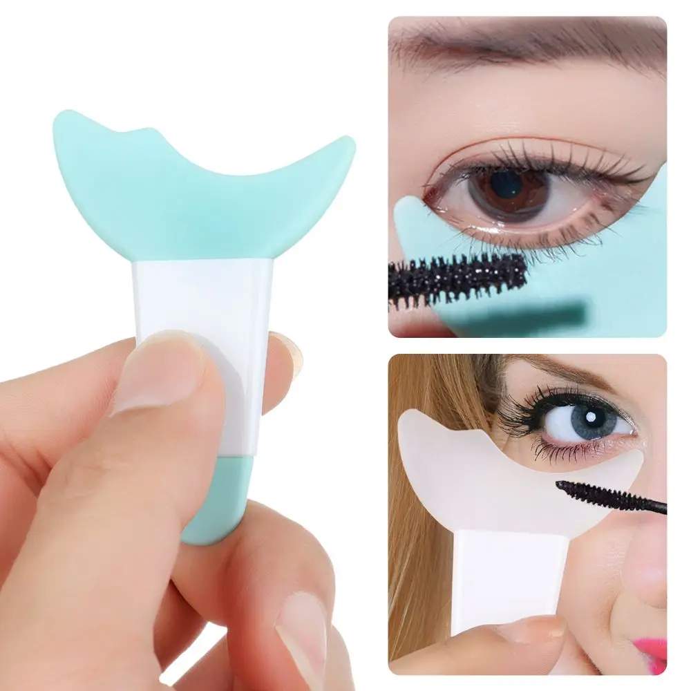 Ferramenta de maquiagem profissional multifuncional modelador de sobrancelha rímel defletor modelo de delineador