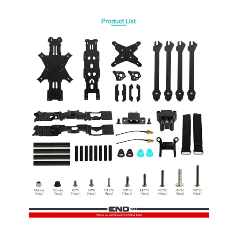 Axisflying MANTA10 "Lite 10 pouces FPV Freestyle Drone Ture X cadre Kit 402mm empattement T700 carbone Compatible 10 pouces hélice