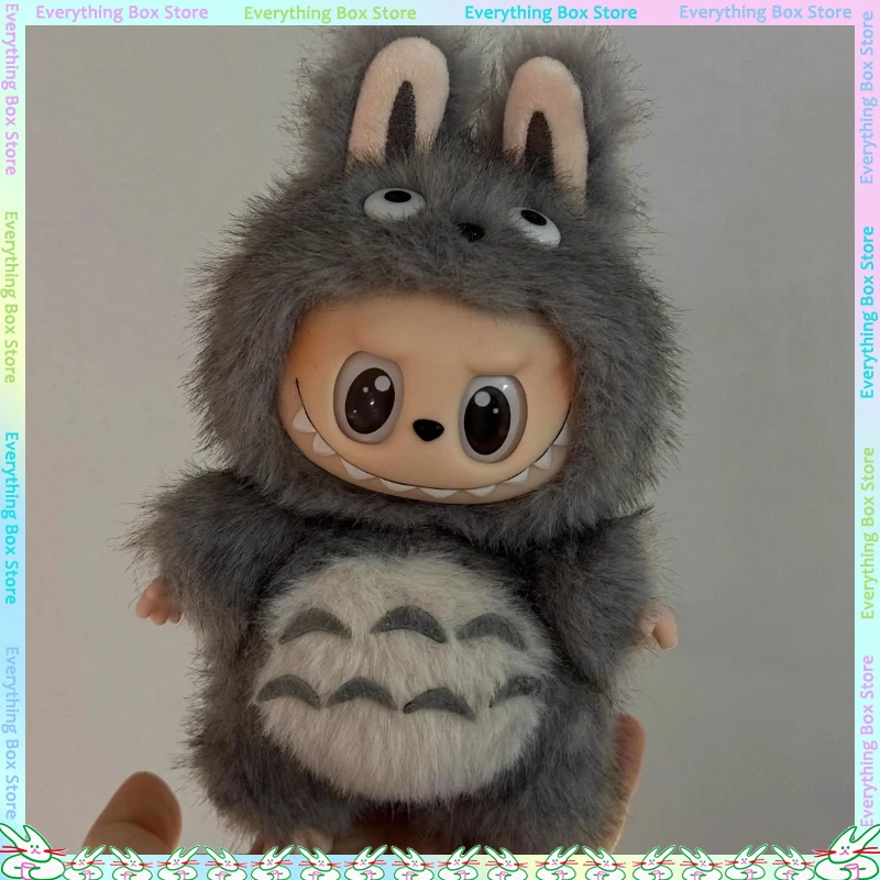 Per 17 centimetri Labubu Vestiti Per Bambole Peluche Carino Totoro Vestiti Del Bambino Labubu Bambola Ciondolo Vestiti In Piedi Postura Bambola Vestito Ropa