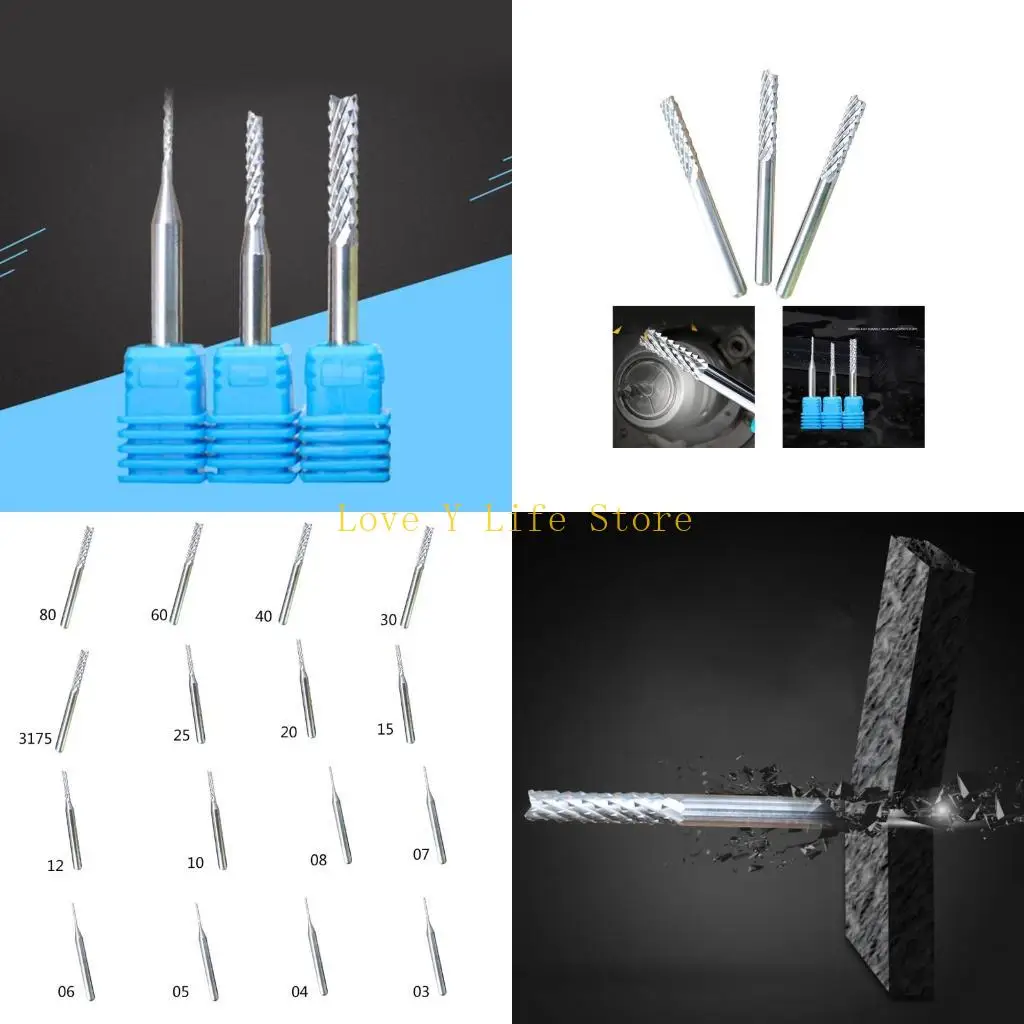 

L74C 10 шт. карбид вольфрама PCB фрезы 0,6-8 мм фрезерный станок для кукурузы-режущий карбид вольфрама мини-гравировальные фрезы