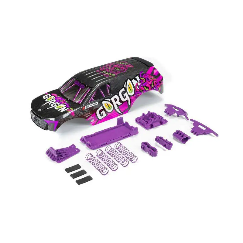 

ARRMA ARA402350 1/10 Gorgon RTR Pre-Painted Purple Body Shell | 2WD RC Monster Truck Replacement Part Accessories