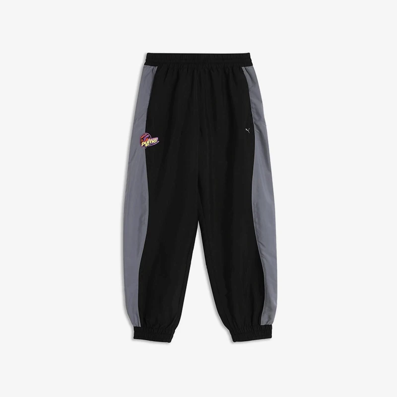 

Спортивные брюки Puma Authentic 2025 Spring для мужчин и женщин, тканые, с комбинированными вставками, артикул 631342-01