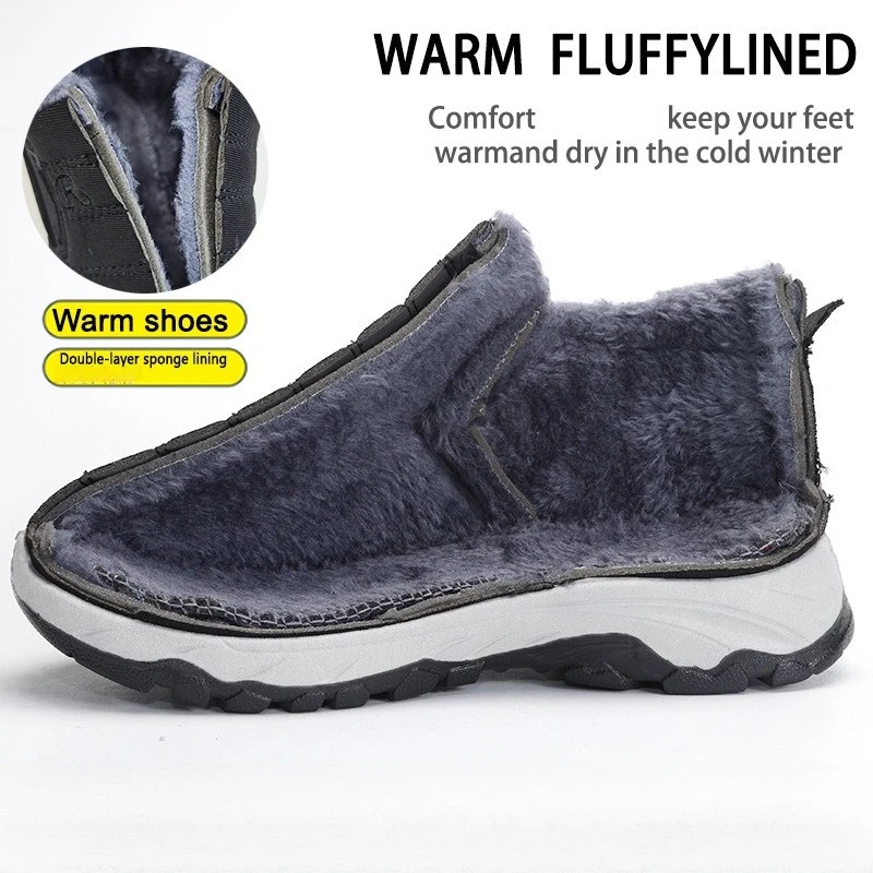 Schneestiefel für Damen und Herren, modische Baumwollstiefel für 2026, verdickt und warm. Bequeme Baumwollstiefel mit dicker Sohle – Detail 2