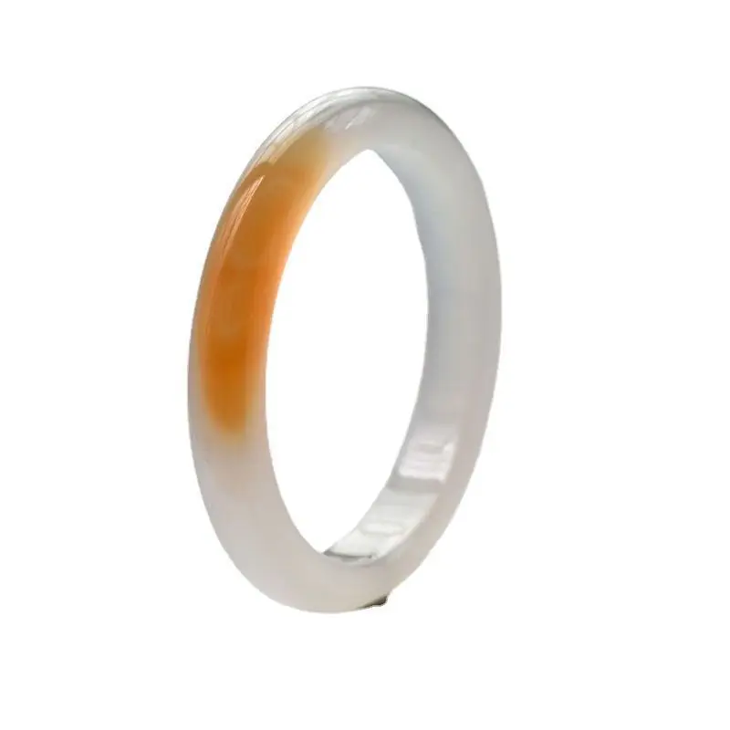 Live broadcast of source of goods natural ice agate sunset beautiful color chalcedony bracelet female honey rock candy snow pear