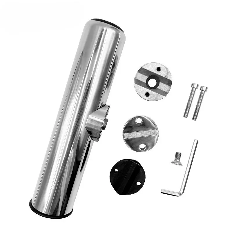 حامل صنارة صيد من الفولاذ المقاوم للصدأ ، أرفف صنارة الصيد ، حامل الأجهزة ، إكسسوارات الصيد ، لوازم الصيد ، 1 صي