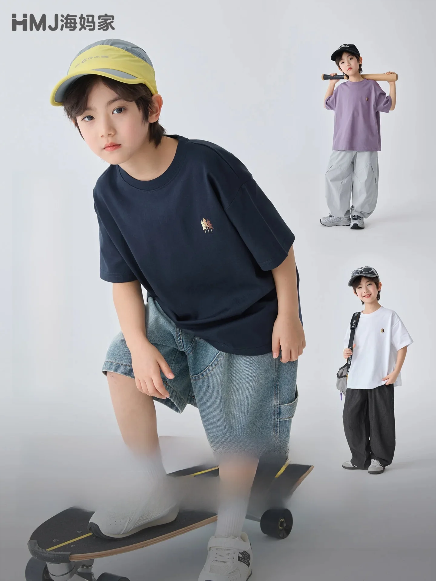 

Boys' Summer Short Sleeve round Neck Shirt 2026 Pure Cotton Loose-Fitting Children's Clothing Thin Fabric for Comfortable Wear