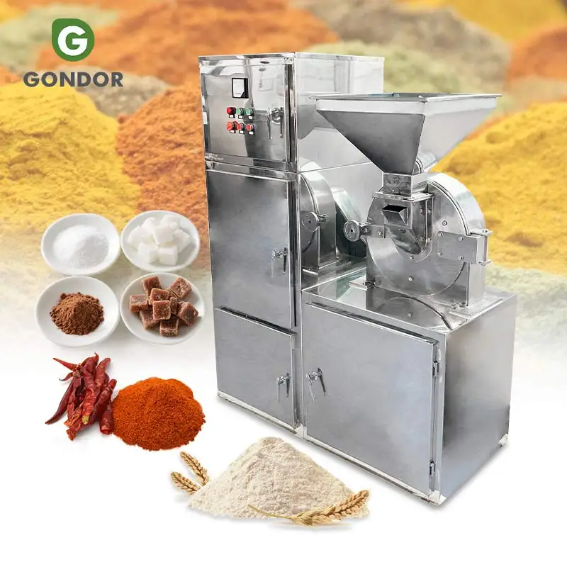 Henna Powder Wheat Pepper Sri Lanka Chili Flour Milling Grind Machine Pin Mill Industrial Spice Grinder
