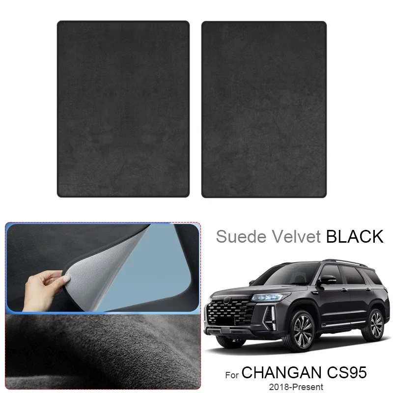 Car Suede Fabric Anti-uv Electrostatic Adsorption Sunroof Sunshade For CHANGAN CS95 2018-Present Auto Heat Insulation Skylight