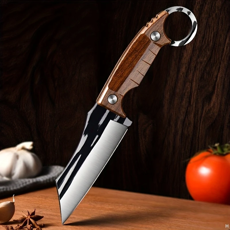 Forged Boning KnifeHandle Meat Eating KnifeHome Barbecue Cutting Meat Cutting KnifePortable Fruit Knife