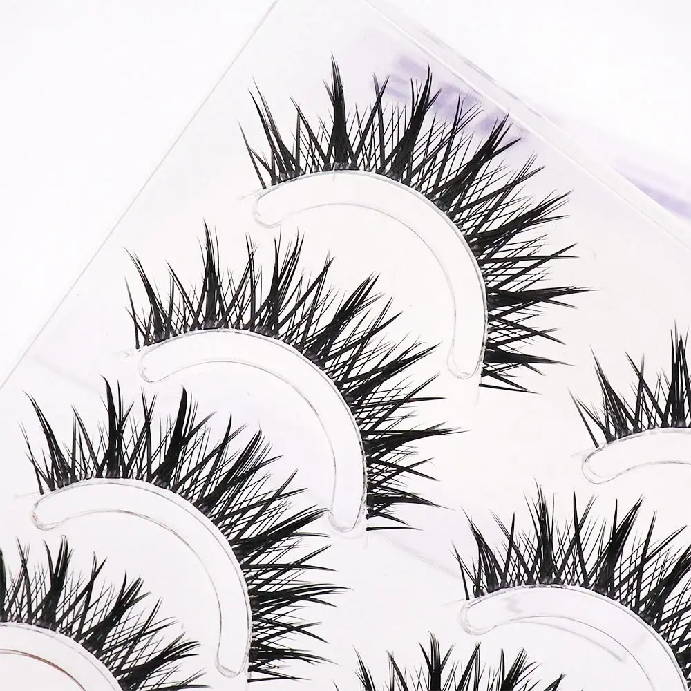 4 pary naturalnych sztucznych rzęs Anime Thai Makeup Fairy Lashes Koreańskie japońskie azjatyckie przezroczyste rzęsy 3D Volume Kobiety