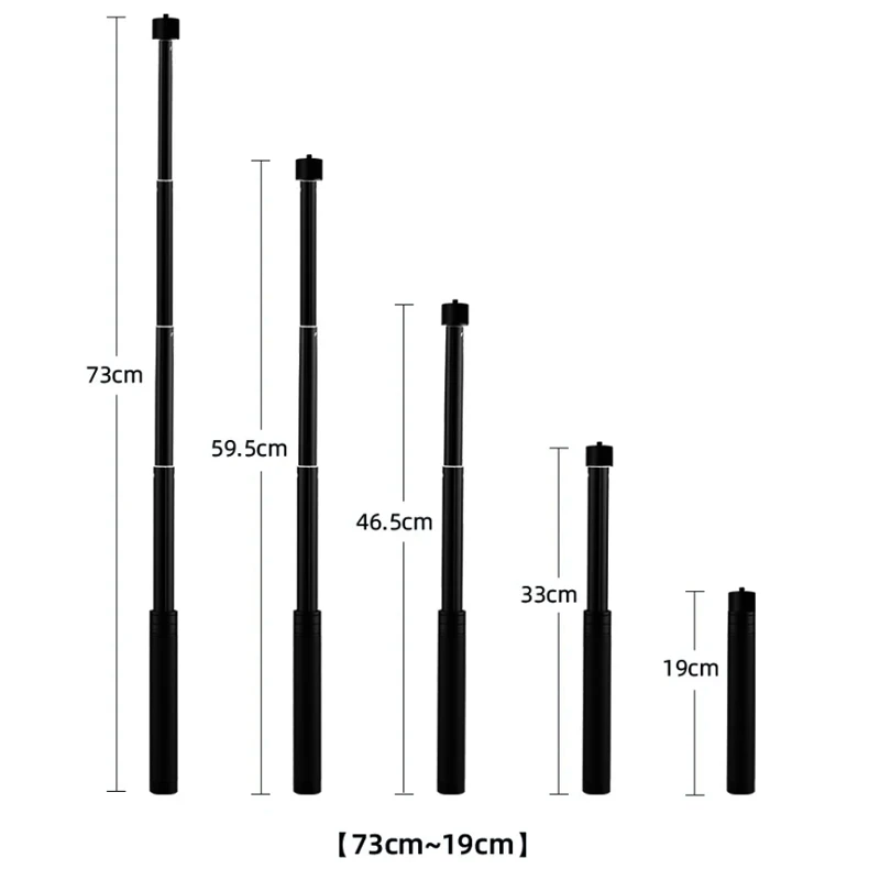 Treppiede monopiede con asta telescopica allungabile da 29 pollici con asta di prolunga liscia a 4 poli per DJI OSMO mobile 2 Gimba, Feiyu Vimble 2 G6 G5