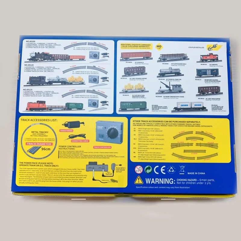 1: 87 Scale Model Train Combo Set HO 66120 Railway with Tracks Classic Collectible Gift Souvenir Toy Ornament