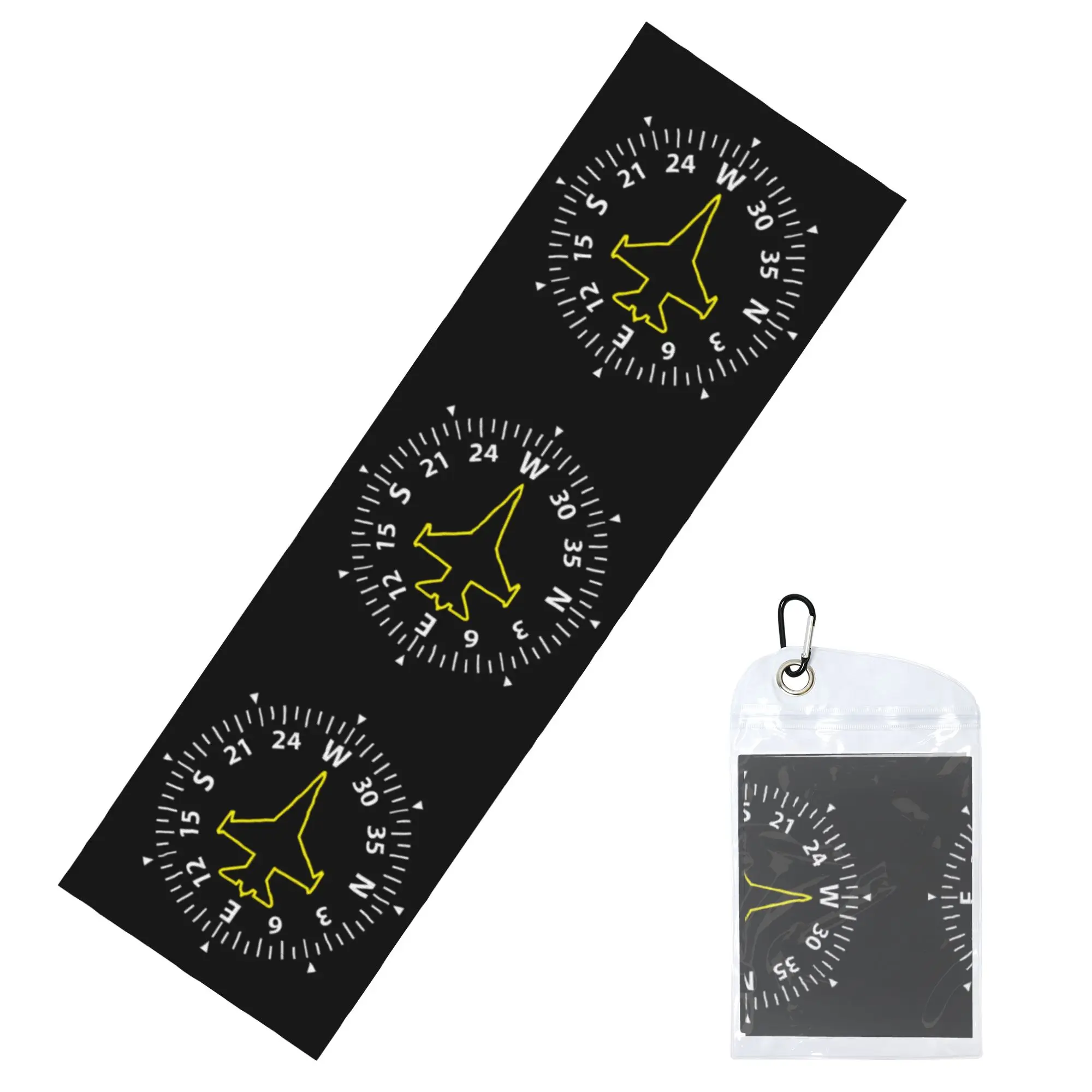 Digital Flight Instruments Fighter Pilot Cold Exercise Towel   Super Soft Breathable Instant Cooling Towel Yoga Towels