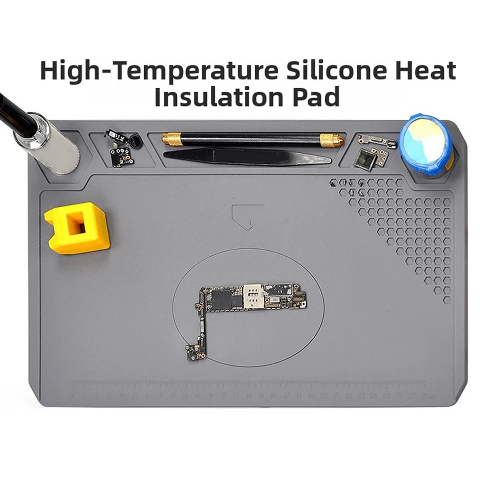 Silicone Work Mat Designed for Mobile Repair Stations With Heat Concentration Capability and Friendly Reusable