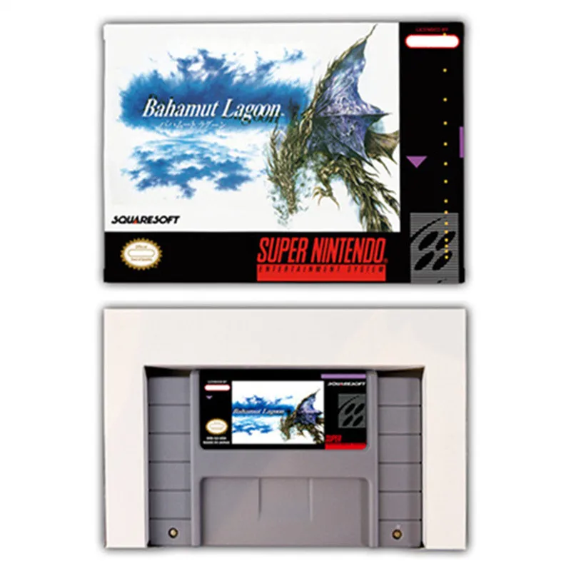 Bahamut Lagoon RPG game Card for SNES EUR PAL USA NTSC 16bit Game Consoles with Retail Box Video Game Cartridge