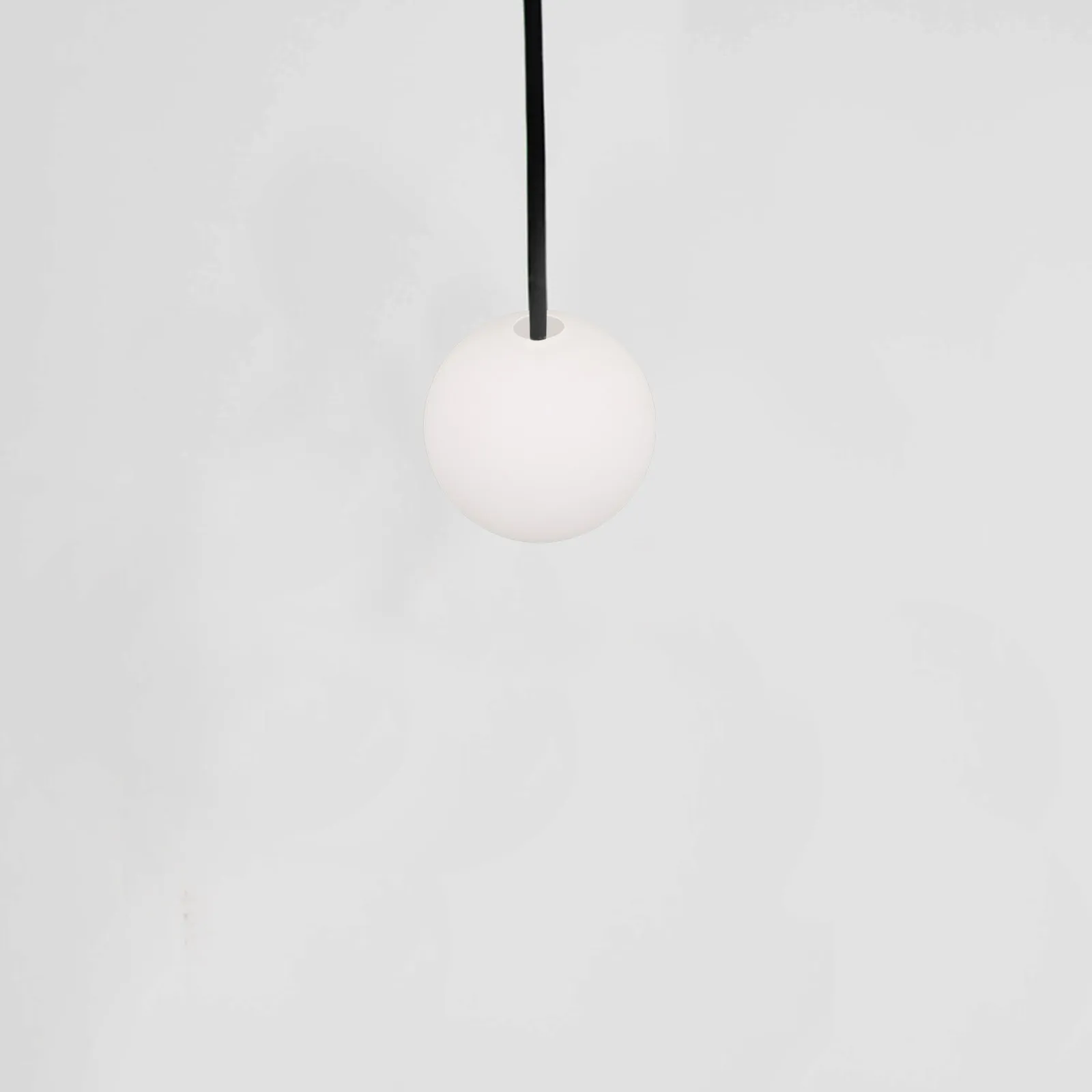 Frosted White Glass Globe Lamp Shade Modern Replacement Cover for Pendant Ceiling Fixtures 55Mm Opening Round Lampshade Home