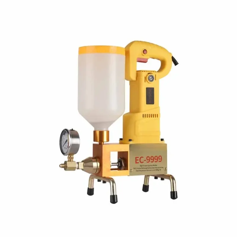 High Pressure Waterproof Grouting Machine 910W/1100W Injection Pump Epoxy/Polyurethane Grouting Liquid Leakage Tool