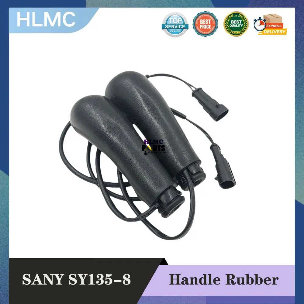 Excavator Hydraulic Control Lever Handle Rubber for SY60-8 SY75-9 SY135-8 SY205-9 SY215-8 Cab Joystick Lever