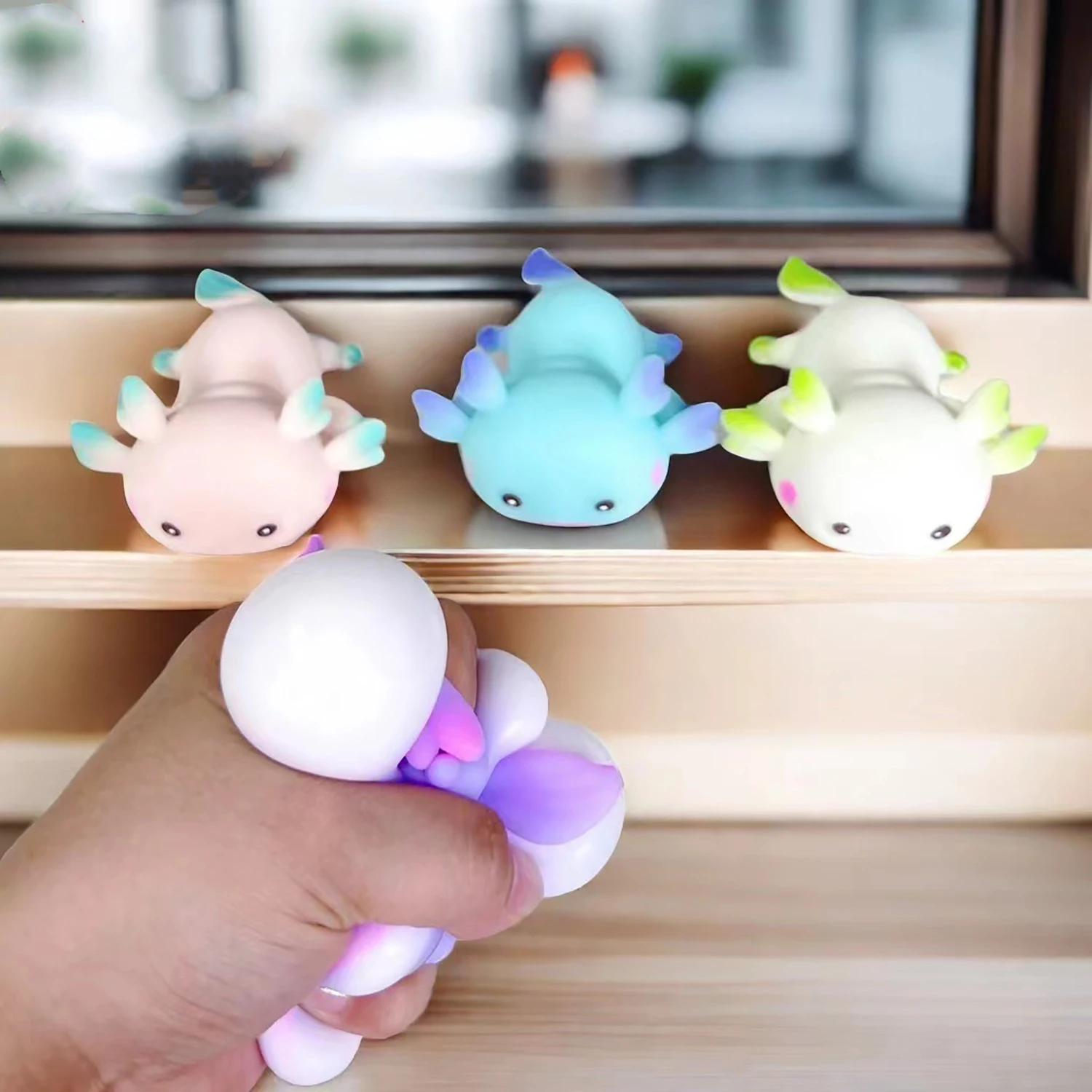 Octagonal Salamander Pinching and Relaxing Tool, Flour Ball Finger Squeezing, Ventilating Toy