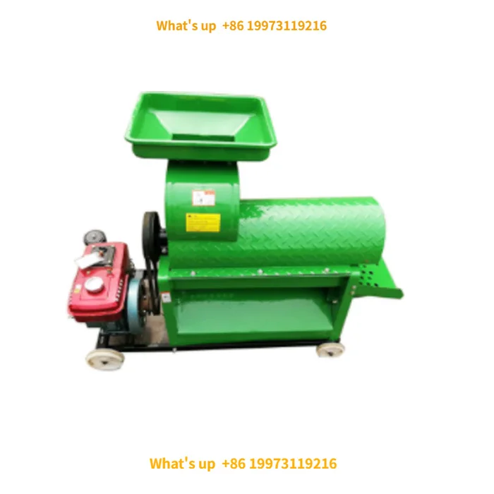 2026 High Capacity 6HP die sel Wheat Soybean Rice  Millet Threshing Machine Corn Maize Thresher