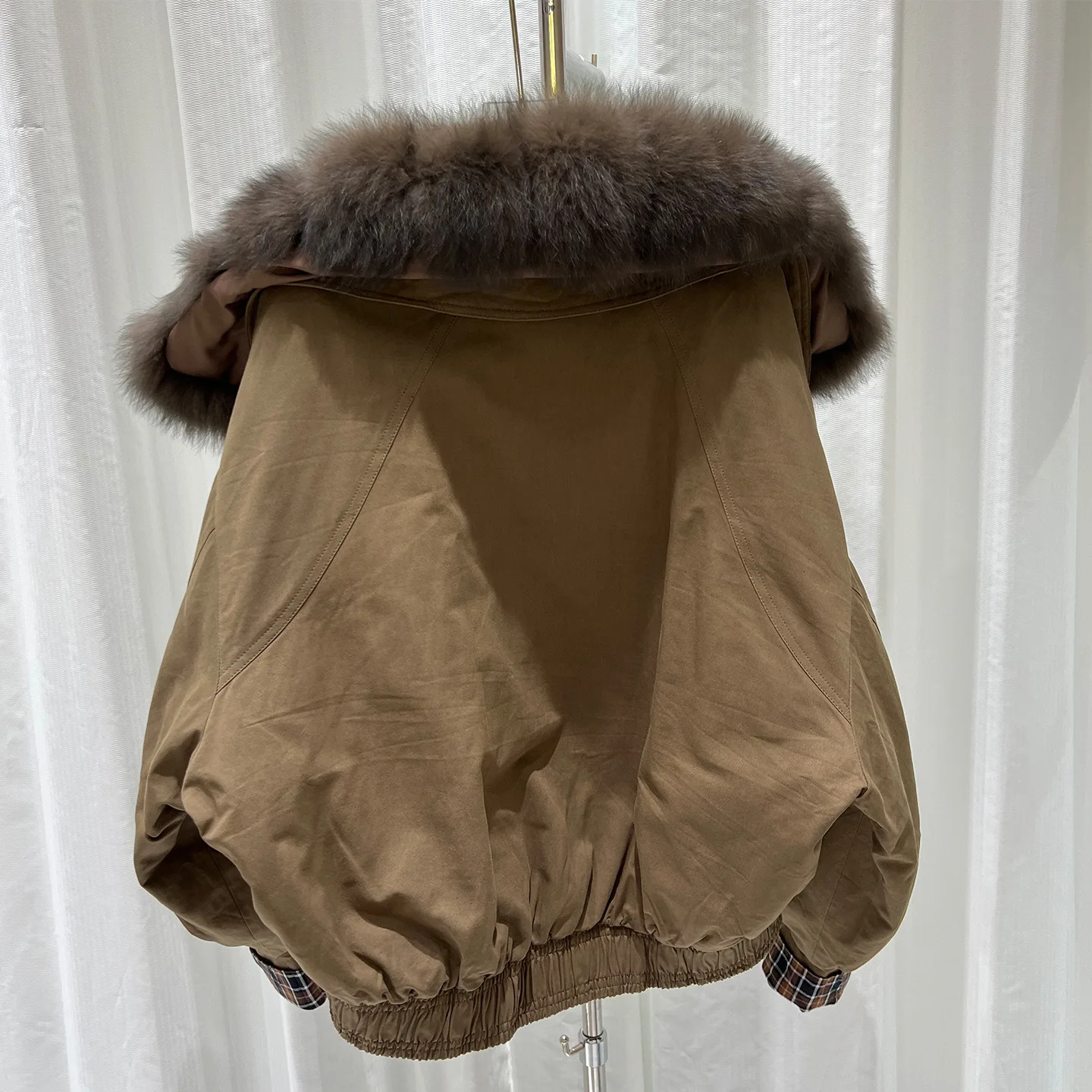 2026 겨울 여성용 리얼 폭스 퍼 재킷 화이트 덕 다운 코트 따뜻한 파카 여성용 지퍼 패션 아우터웨어 천연 퍼 퍼퍼 재킷
