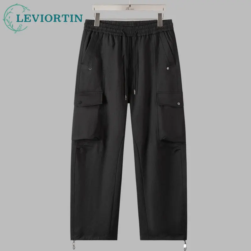 

Autumn new men's fashion urban multi pocket straight tube loose and versatile trendy outdoor sports and leisure workwear pants
