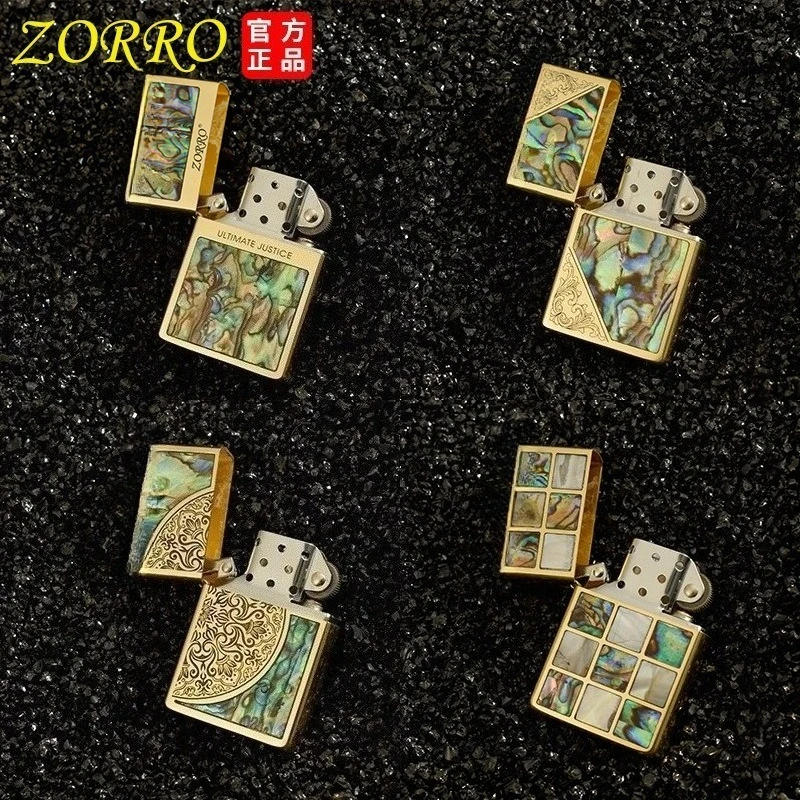 ZORRO Kerosen Lighter, Featuring An Original Copper Shell, Electroplated Copper Exterior, and A White Steel Interior, Gift Item