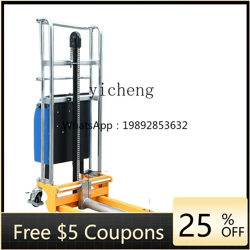 

ZTQH light manual hydraulic stacker truck small forklift truck station lift loading and unloading forklift