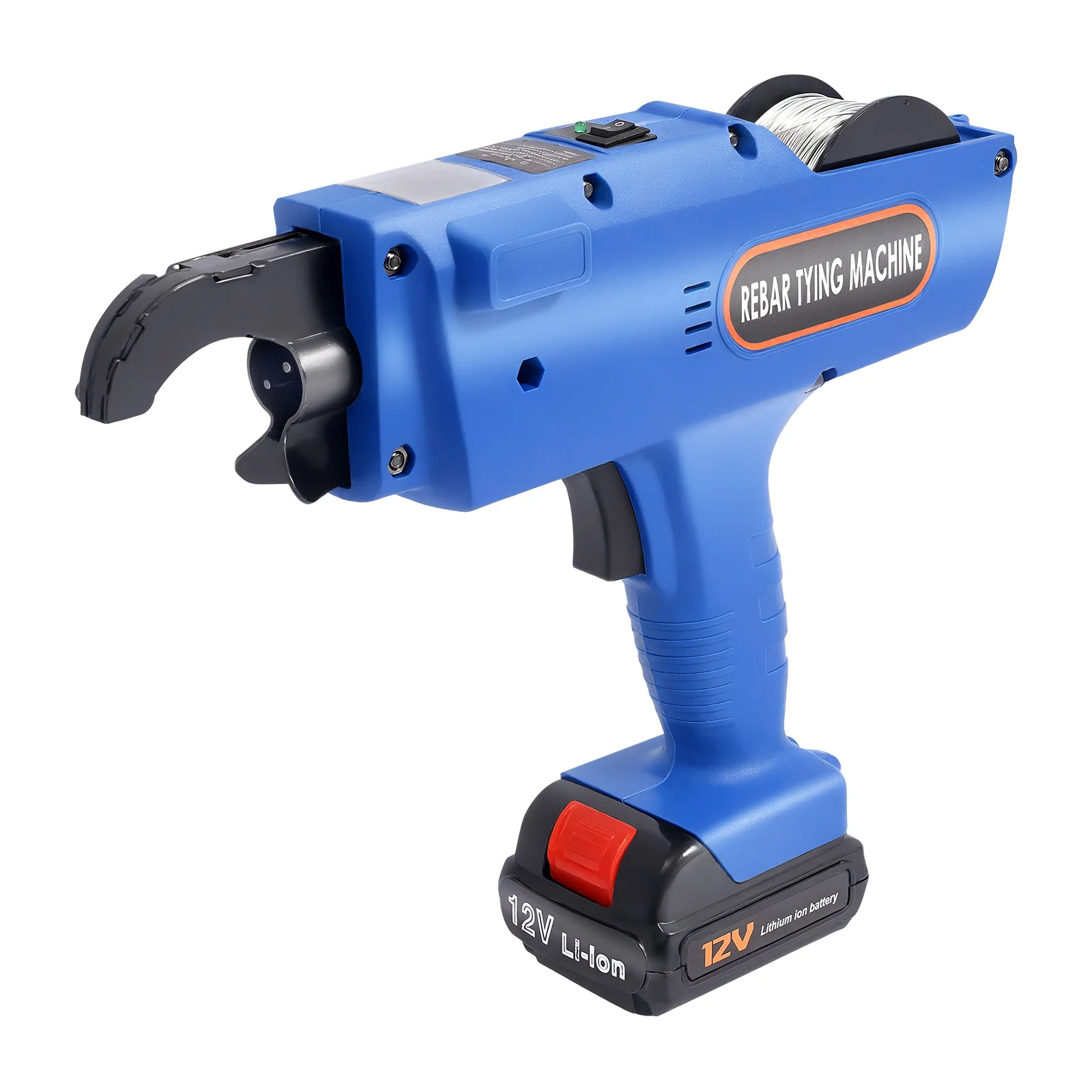 Automatic Rebar Tying Tool, Battery-Powered, Adjustable Design for Construction, Dual Lithium Batteries