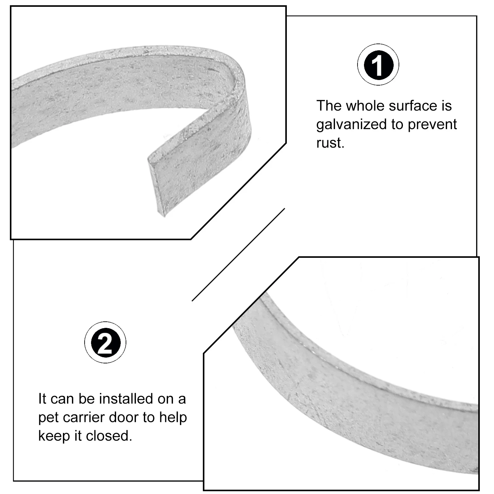 

20pcs Chicken Coop Door Heavy Duty Steel Clips for Bird Repair Strong Hook Anti Lightweight Metal Cage Accessories