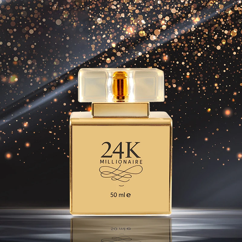 女性のための持続的な香水,花柄,美しい誘惑,フレッシュデオドラント,50ml, 24k