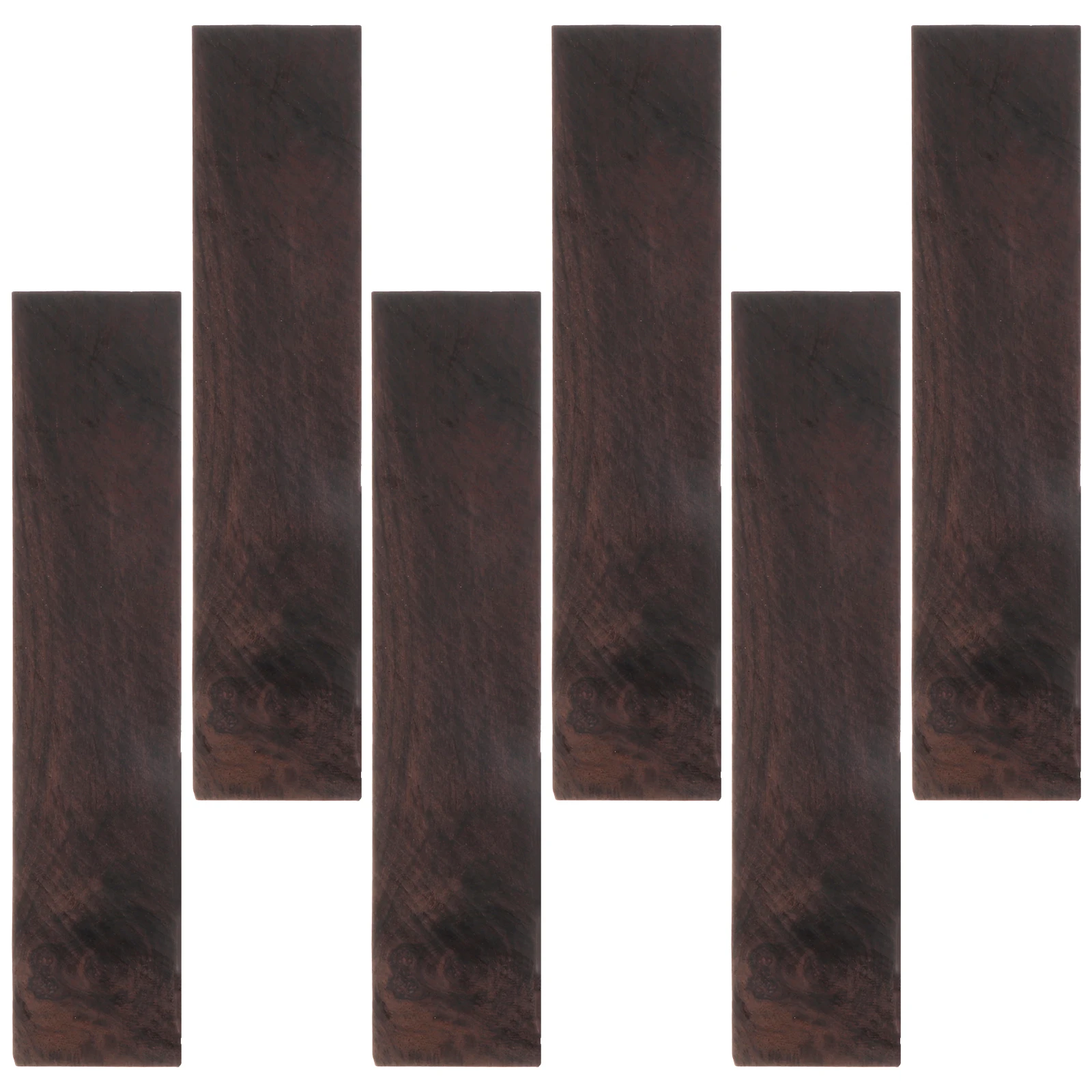 6pcs Graffiti Diy Bookmark Wooden Unfinished Material Blank For Engraving School Office Students Writers Readers Wood Marker