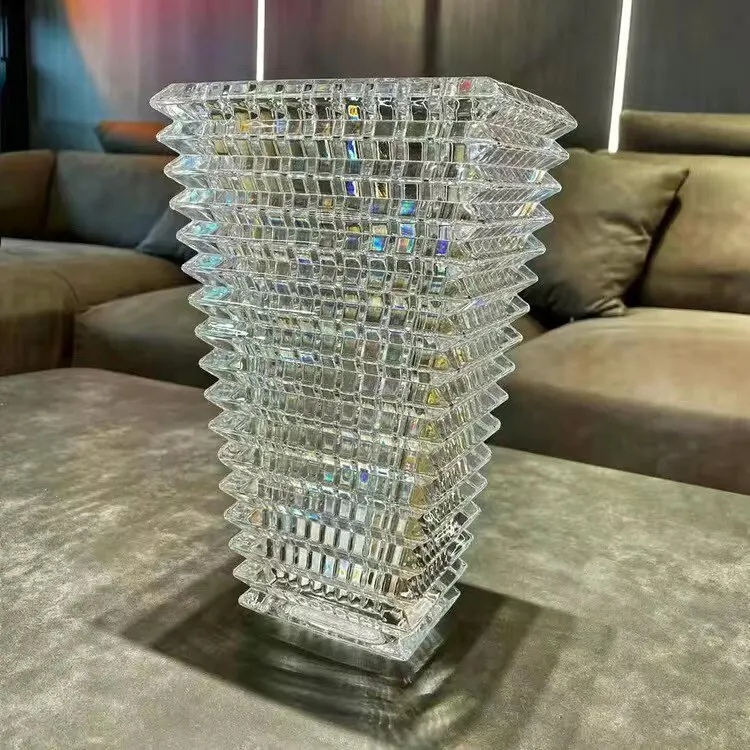 glass vase for dried Flowers Vase Home Decor Crystal vase room decor Wedding desk Ornament Living Room Vase yard & garden decors