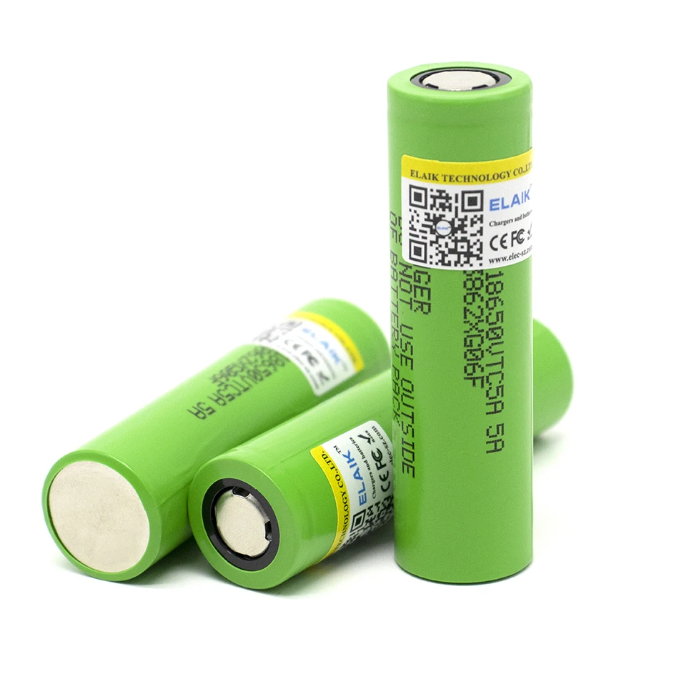 ELAIK-Bateria Li-ion Recarregável, 3.7V, 2600mAh, VTC5A, 18650, US18650VTC5A, 35A, Brinquedos Lanterna