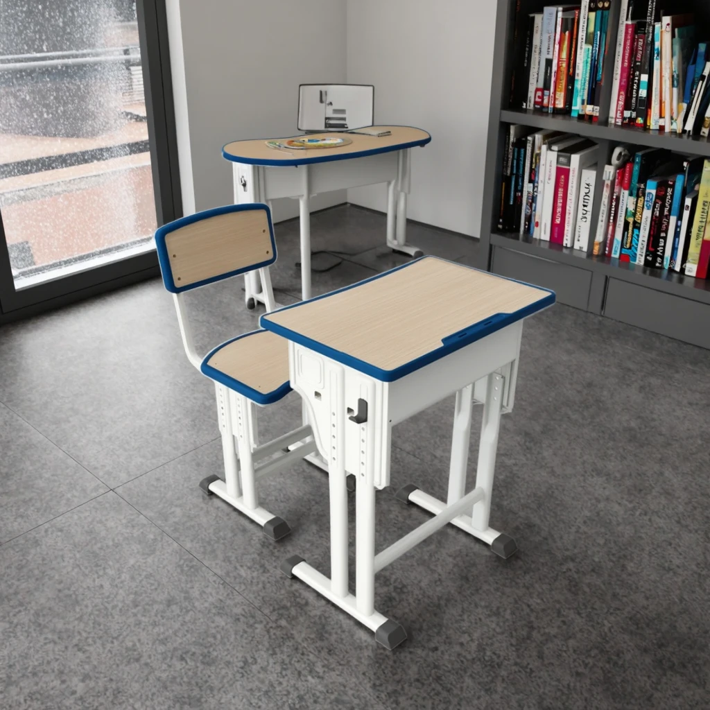 Modern design high school education furniture wholesale student desks and chairs set primary school desk furniture