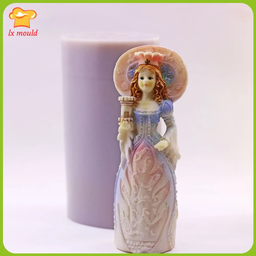 

3D Princess Candle Mold Silicone DIY Doll Making Aroma Decor Soap Crafts Mould