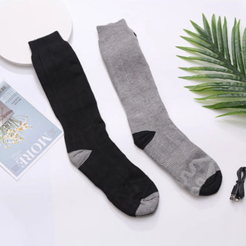 Electric Heated Socks Electric Heating Socks Breathable Thermal Foot Warmers Warm Cotton Socks for Fishing Cycling Hunting