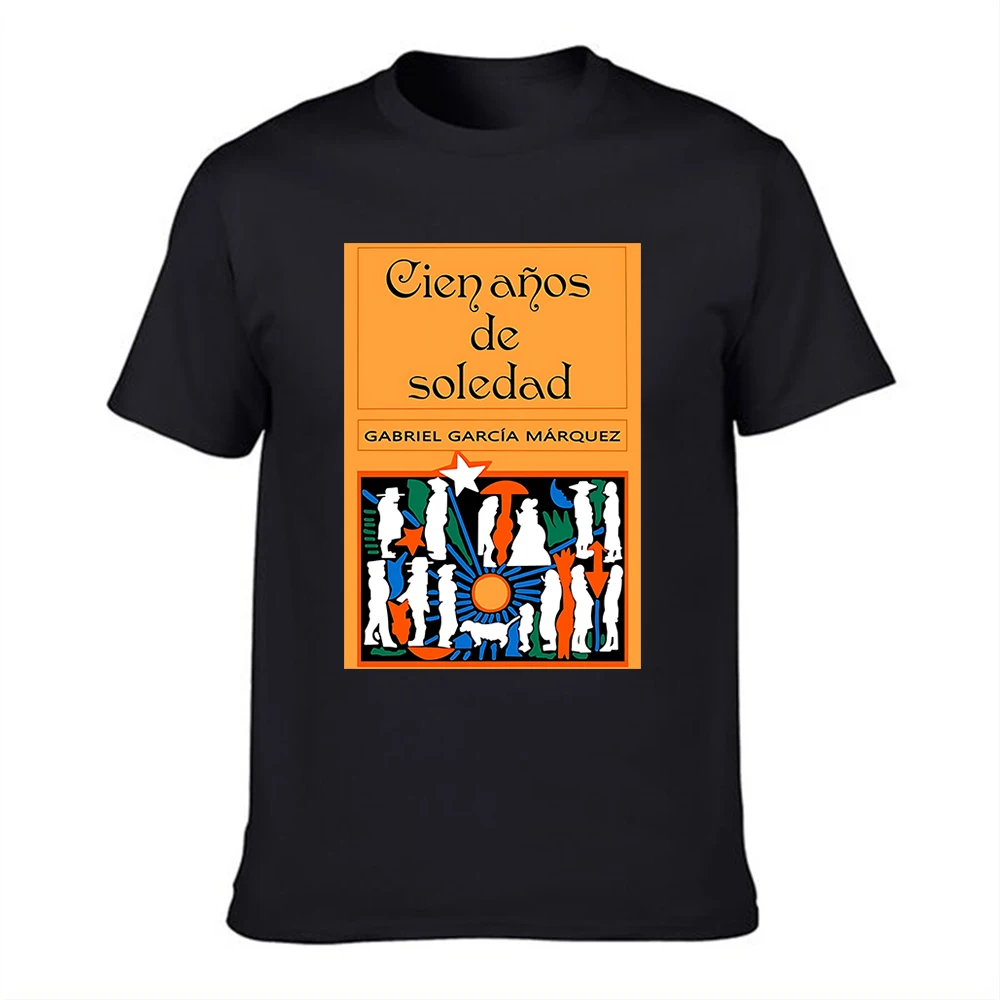 Camiseta de Hombre 100% Algodón, Camiseta con Estampado Gráfico de Cien Años de Soledad de Gabriel García Márquez, Camiseta Informal Inspirada en la Novela Literaria