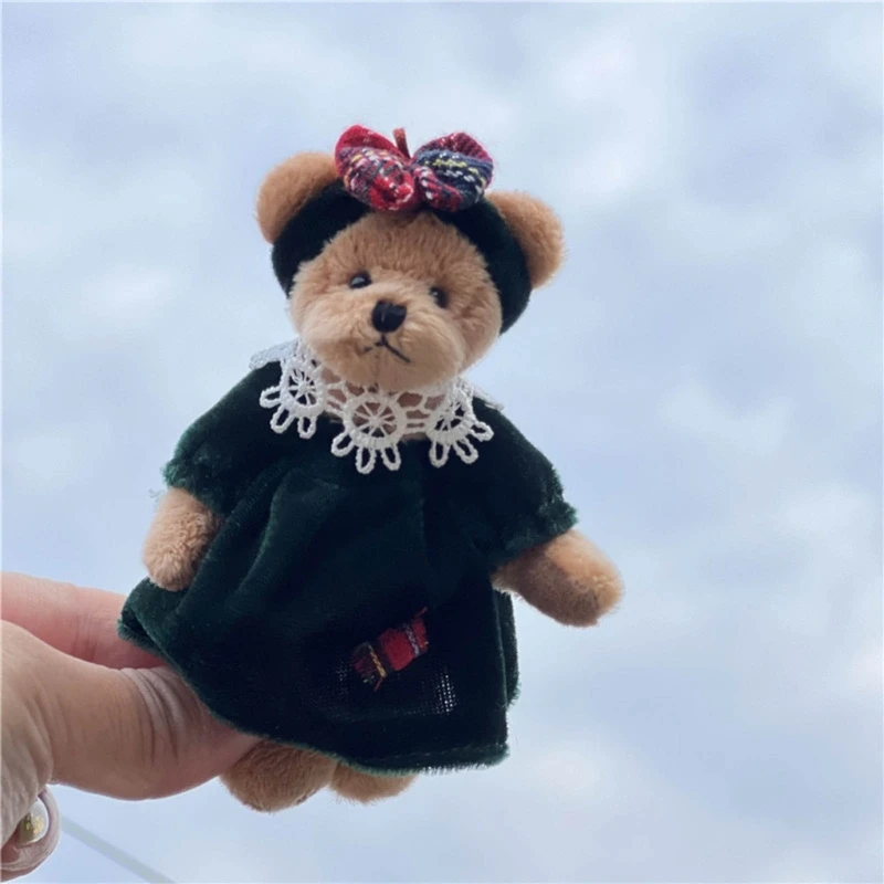 Innovative Christmas Bear Toy Zipper Back for Convenient Storage and Portability Christmas themed Bear Plush Toy Drop Shipping