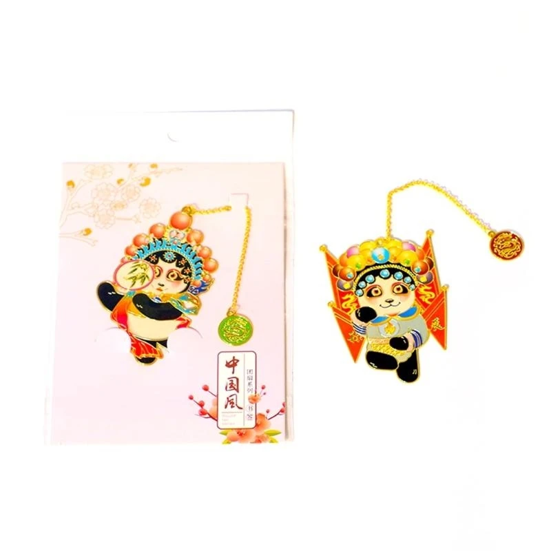 Hollow Out Bookmarksメタルブックマークとチェーンパンダのブックマークを読者向け