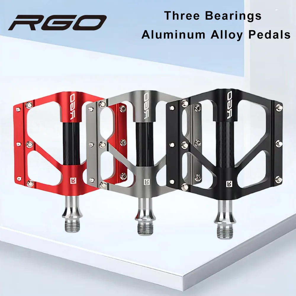 

RGO Carbon Fiber 3 Bearing Aluminum Alloy Pedal Anti-skid Mountain Bicycle Pedal Road Bicycle Pedal Cycling Accessories
