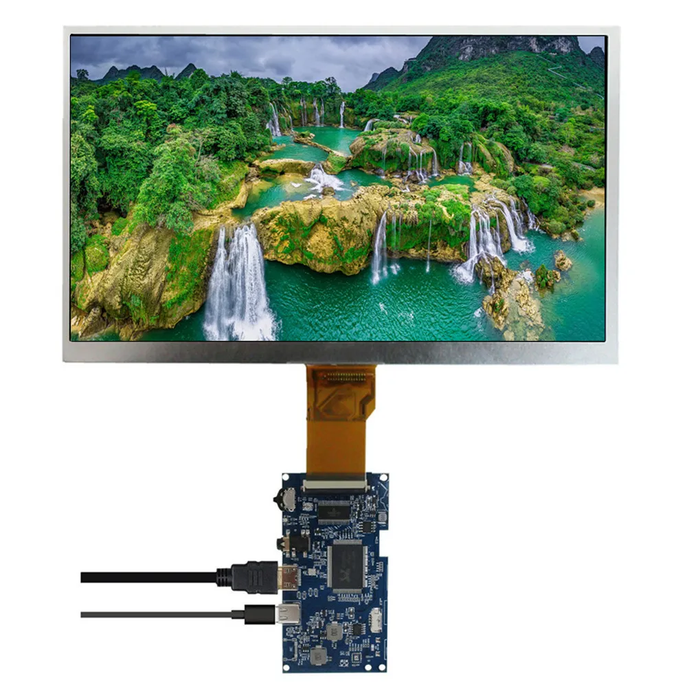 

10.1 Inch 1024x600 LCD Display Screen Type-C/HDMI Compatible Driver Board for Raspberry Pi/PC/Laptop DIY Portable Second Monitor