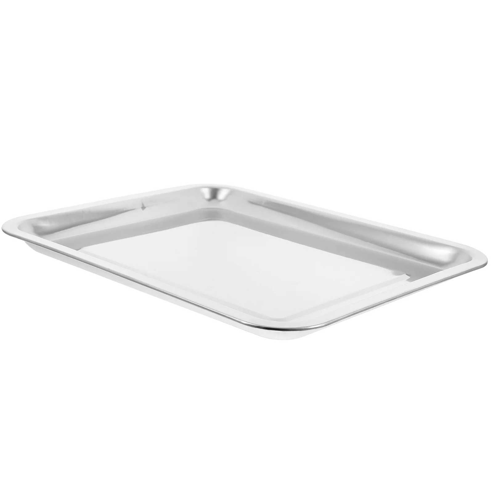 

Stainless Steel Baking Tray Rectangular Grilling Pan Indoor Bbq Grill Nonstick Serving Plate Portable Kitchen Utility Tray