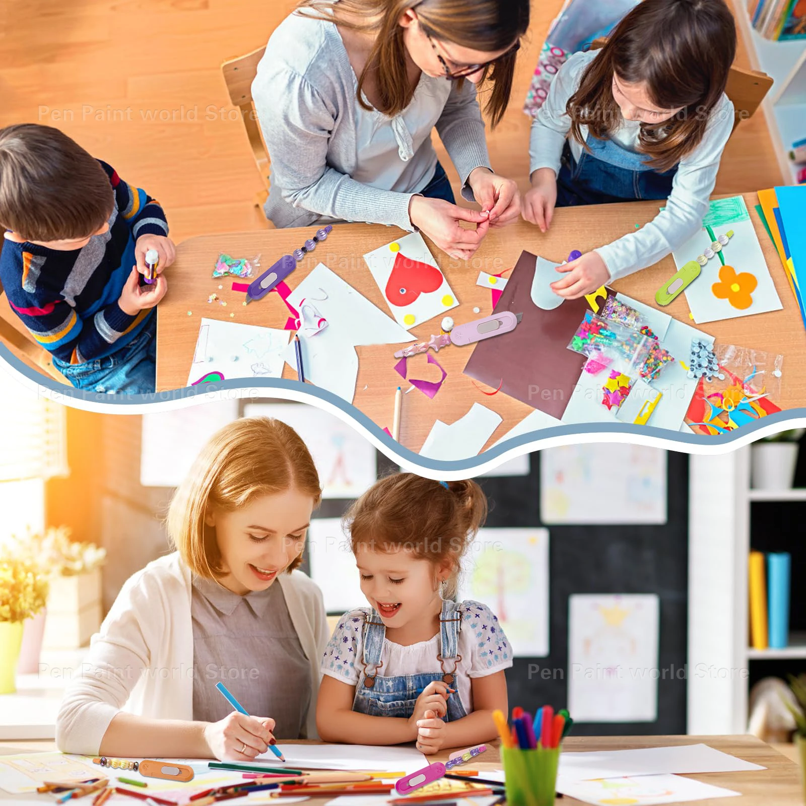 36Pcs Creative Bead Design Package Cutter - Multi-Purpose Utility Knife for Art Projects