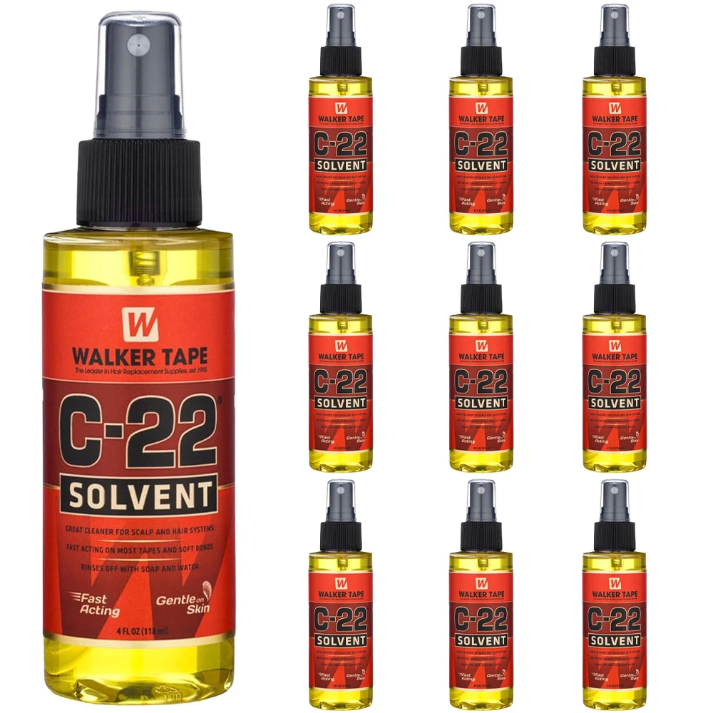 10 Bottles Wig Tape Solvent Spray 4oz Fast-Acting Adhesive Remover for Lace Systems Hair Extensions