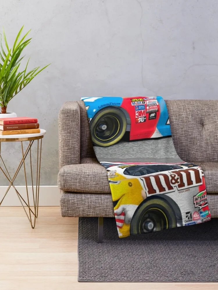 kyle busch Throw Blanket manga Polar blanket Dorm Room Essentials