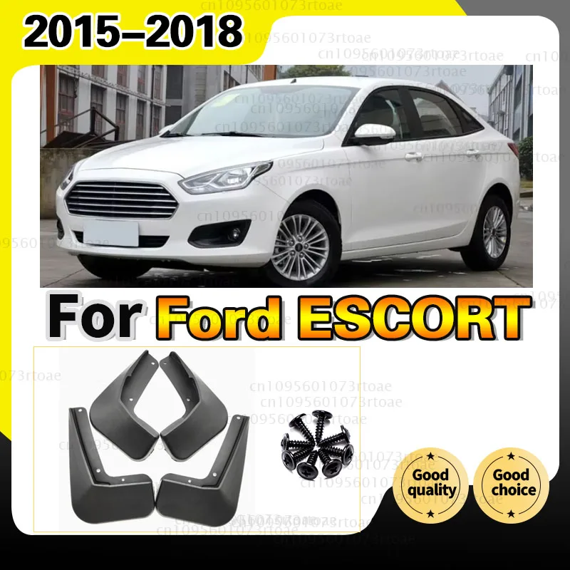 Mudguards For Ford ESCORT 2015-2018 Mudflaps Fender Splash Guards Mud Flaps Front Rear ABS 4pcs/set Accessories Tire Mud Guards